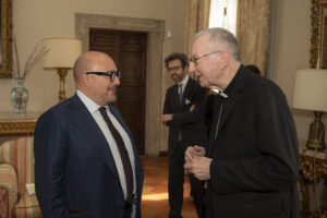 Ministro Gennaro Sangiuliano e Cardinale Pietro Parolin