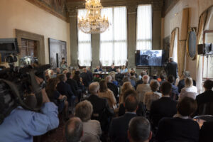 La sala durante la presentazione